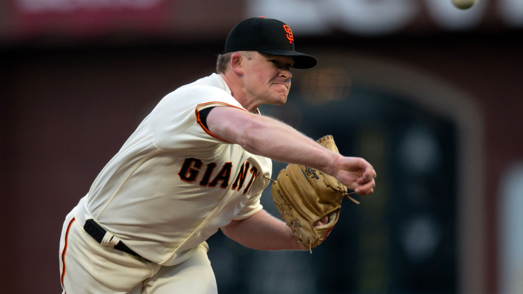 San Francisco Giants starting pitcher Logan Webb throwing a pitch