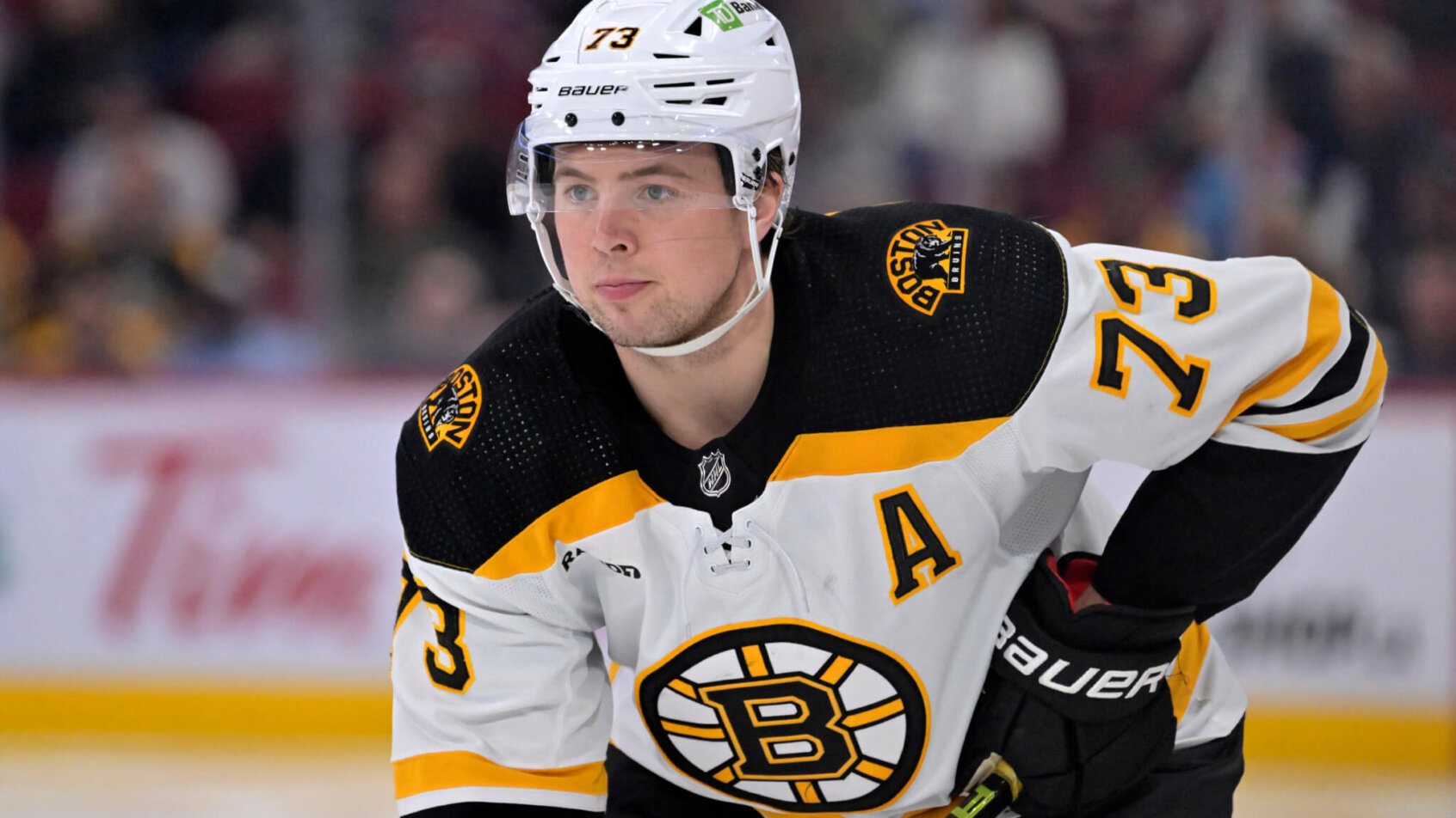 Boston Bruins defenseman Charlie McAvoy (73)