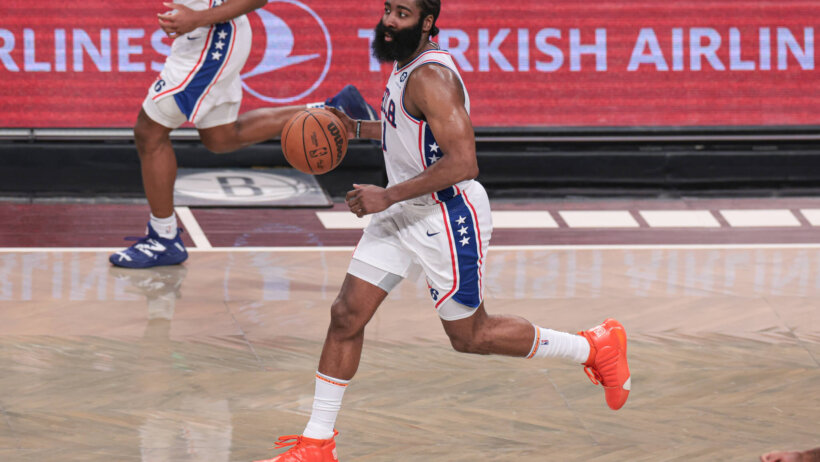 Philadelphia 76ers guard James Harden.