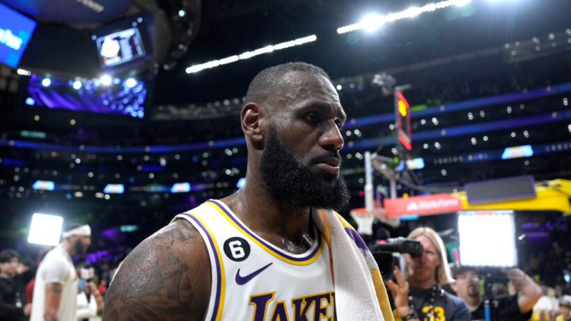 Los Angeles Lakers superstar LeBron James.
