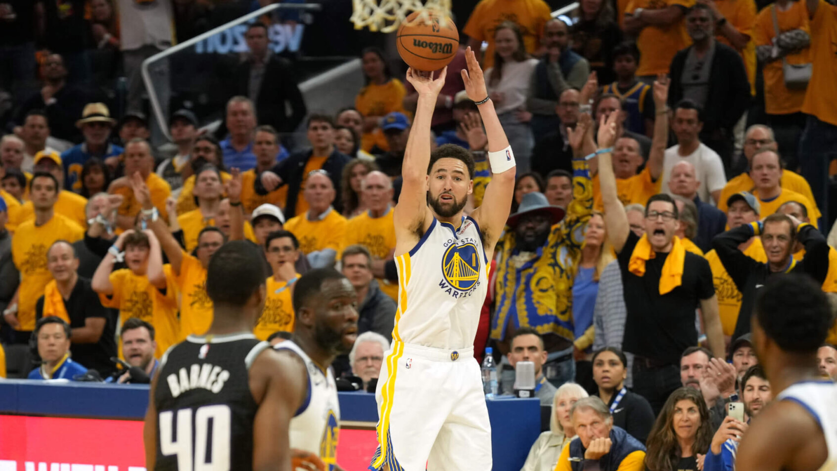 Golden State Warriors shooting guard Klay Thompson.