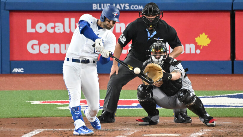 Toronto Blue Jays center fielder Kevin Kiermaier at the plate