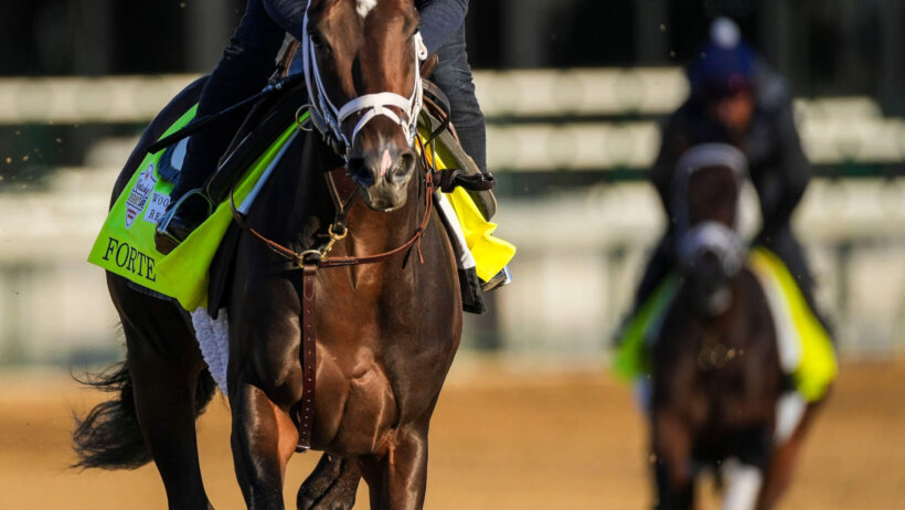 Kentucky Derby contender Forte and exercise rider Hector Ramos