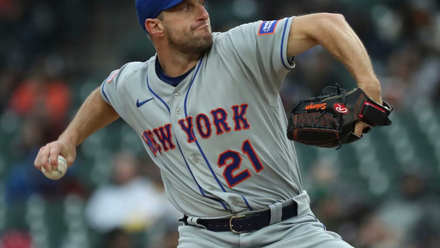 New York Mets starter Max Scherzer. Mets vs Nationals