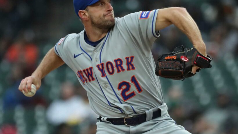 New York Mets starter Max Scherzer. Mets vs Nationals