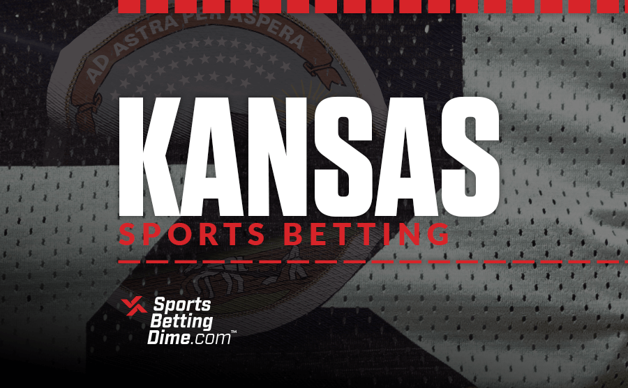 Kansas sports betting with state flag