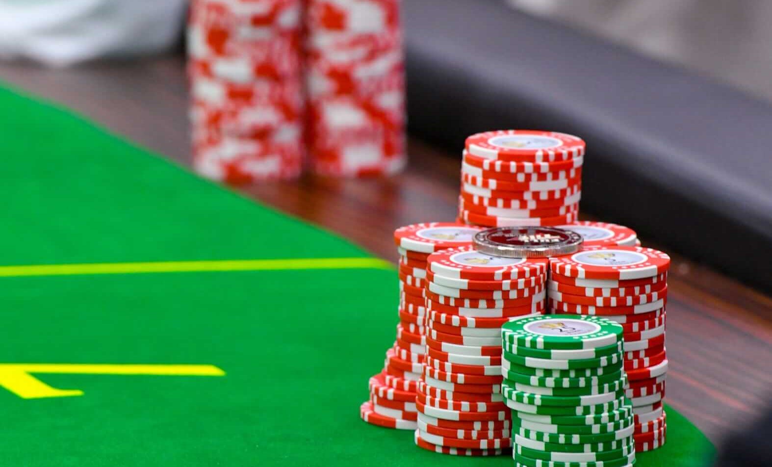 Poker chips.
