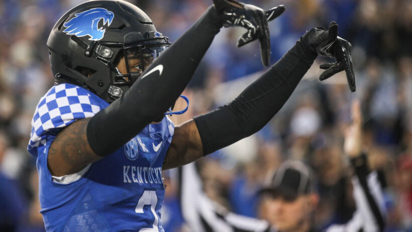 Kentucky wide receiver Barion Brown.