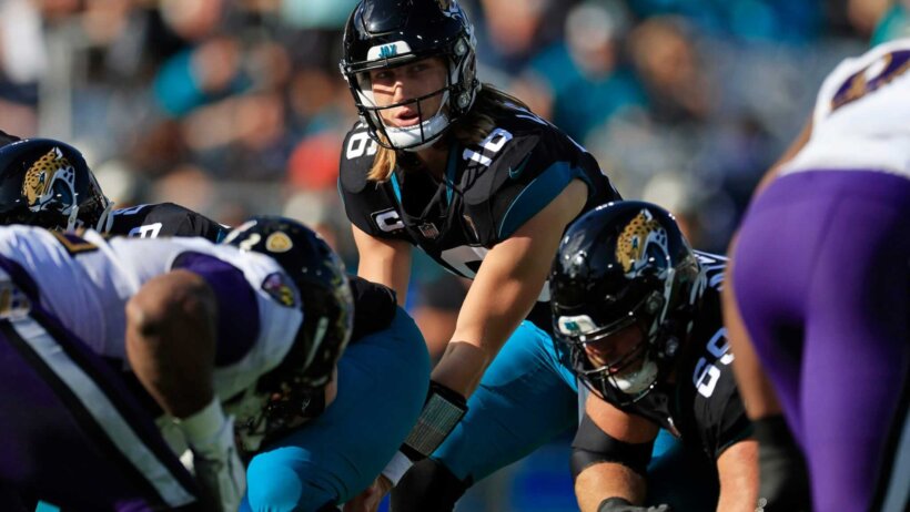 Jacksonville Jaguars quarterback Trevor Lawrence under center