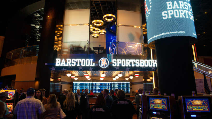 Barstool Sportsbook retail location in Hollywood Casino at Kansas Speedway