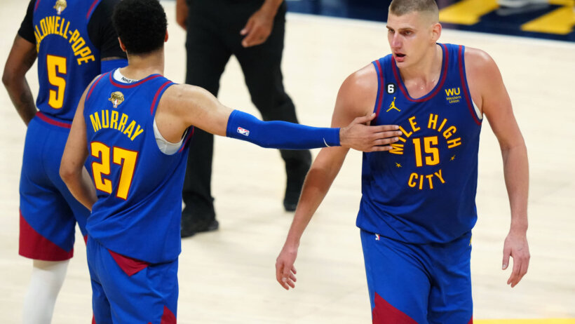 Nuggets stars Nikola Jokic and Jamal Murray.