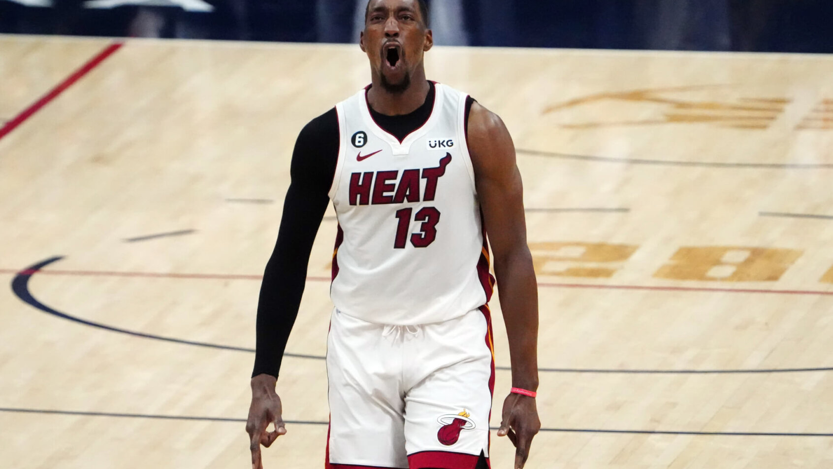 Bam Adebayo pumped reaction