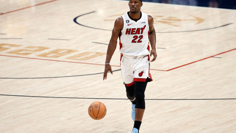 Miami Heat guard Jimmy Butler during the 2023 NBA Finals.