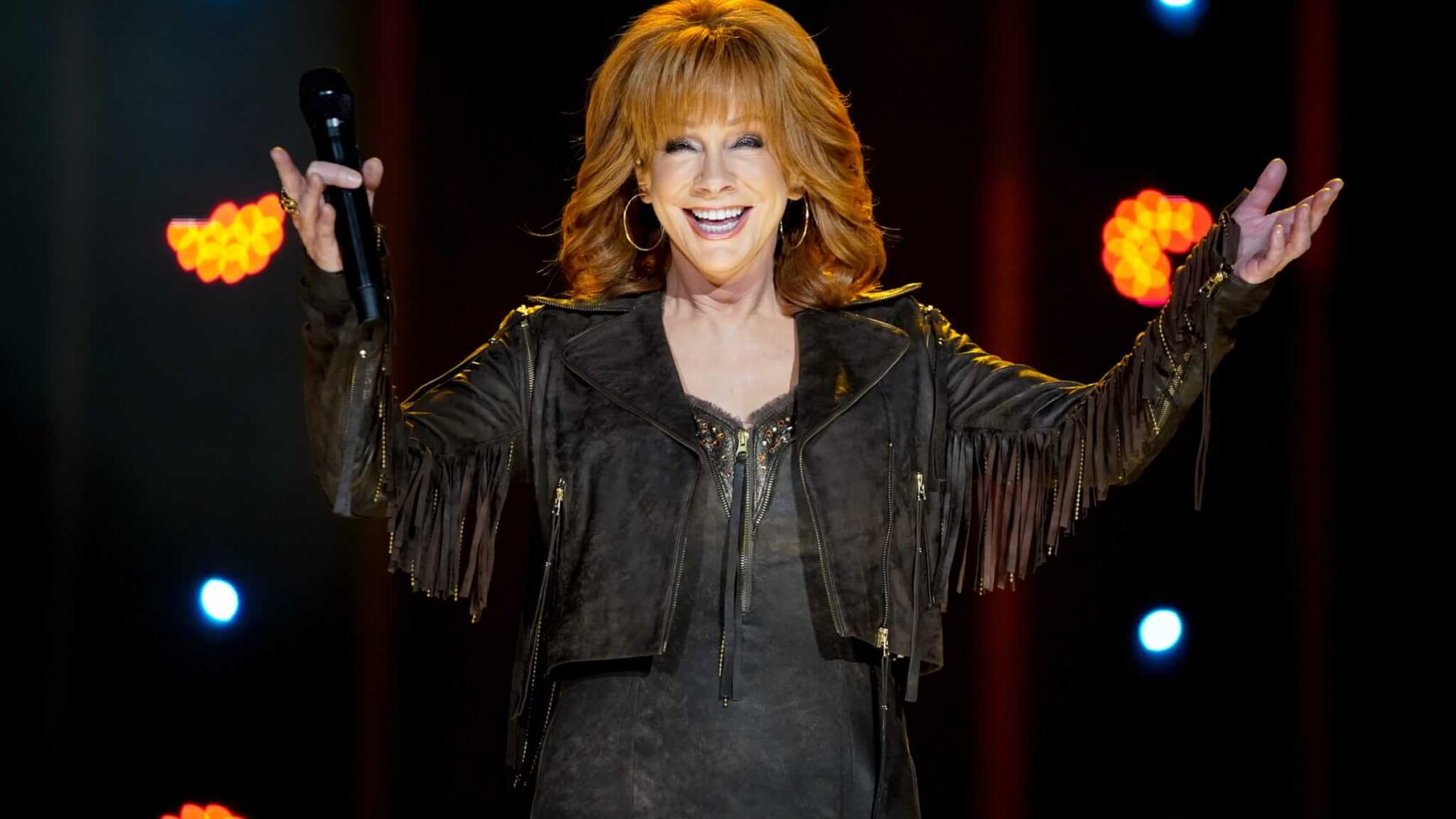 Reba McEntire performs during CMA Fest at Nissan Stadium on Friday, June 9, 2023, in Nashville, Tennessee.
