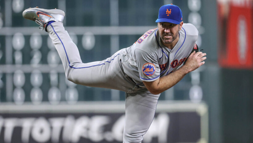 New York Mets starting pitcher Justin Verlander.