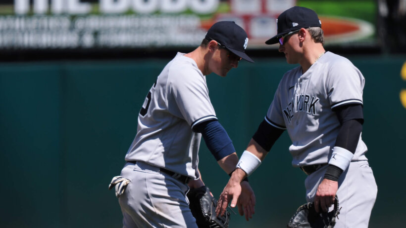 Yankees first baseman DJ LeMahieu. Yankees vs Cardinals