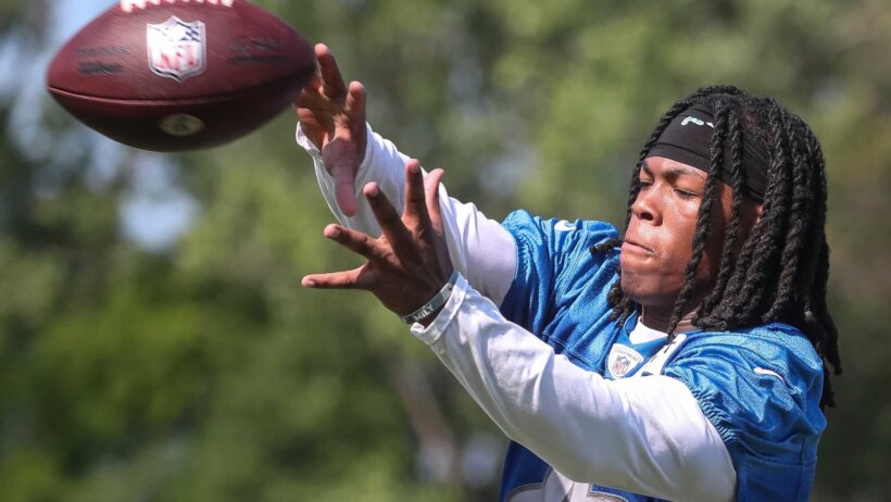 New Detriot Lions rookie running back Jahmyr Gibbs