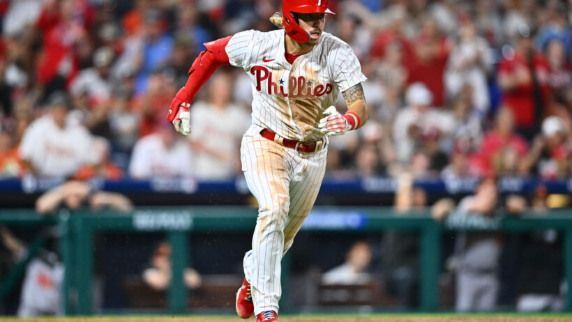 Philadelphia Phillies second baseman Bryson Stott. Phillies vs Pirates