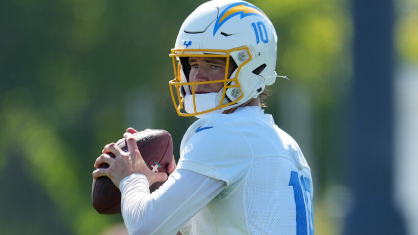Los Angeles Chargers QB Justin Herbert.