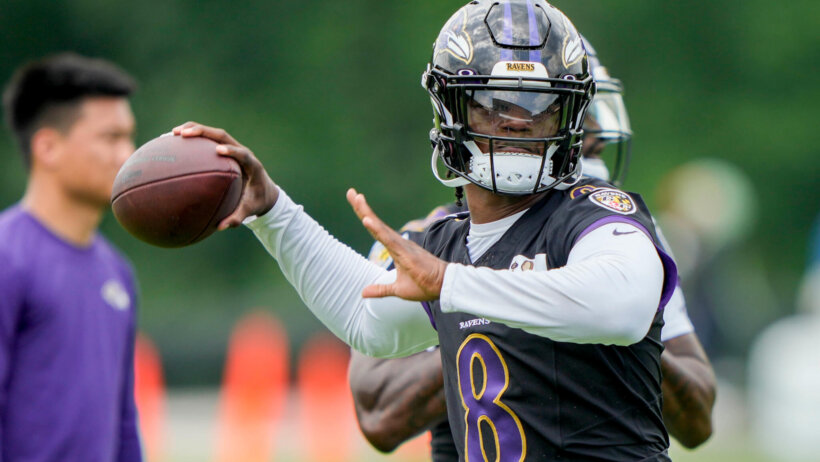 Baltimore Ravens QB Lamar Jackson.