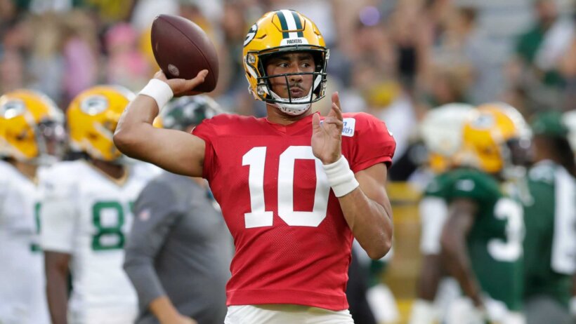 New Green Bay Packers starting quarterback Jordan Love.