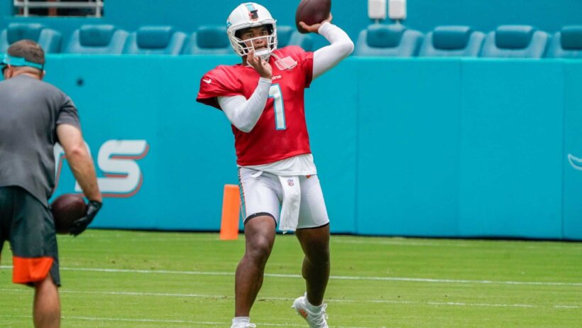 Miami Dolphins QB Tua Tagovailoa.