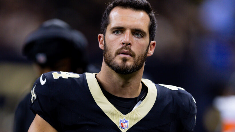 New Orleans Saints quarterback Derek Carr.