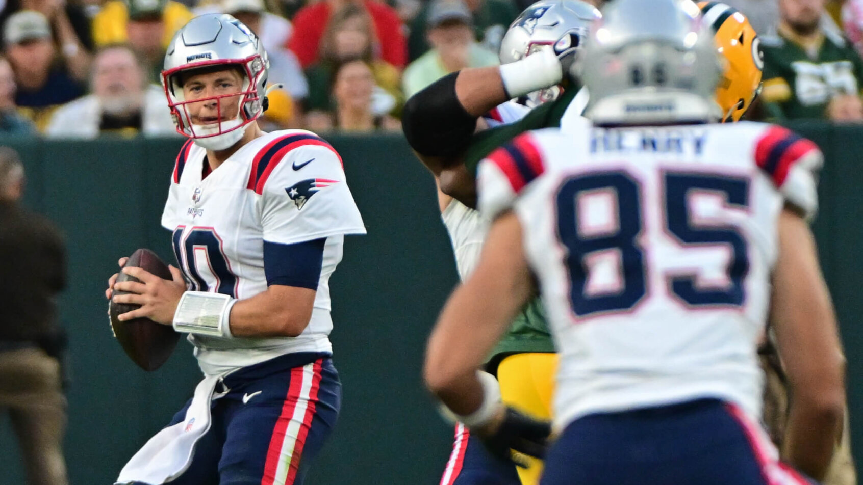 New England Patriots QB Mac Jones.