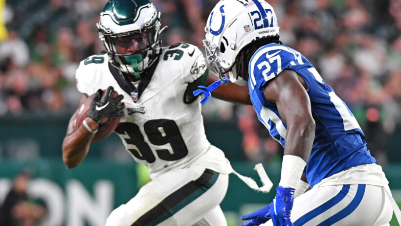 NFL preseason action between the Eagles and Colts.