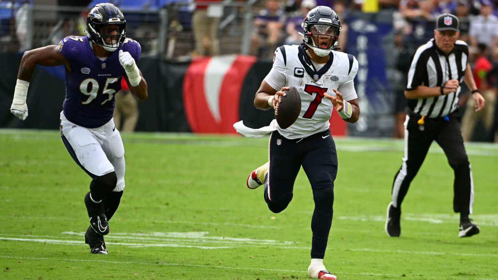 CJ Stroud and the Texans are 9.5-point road underdogs against the Ravens in the NFL Divisional Round.