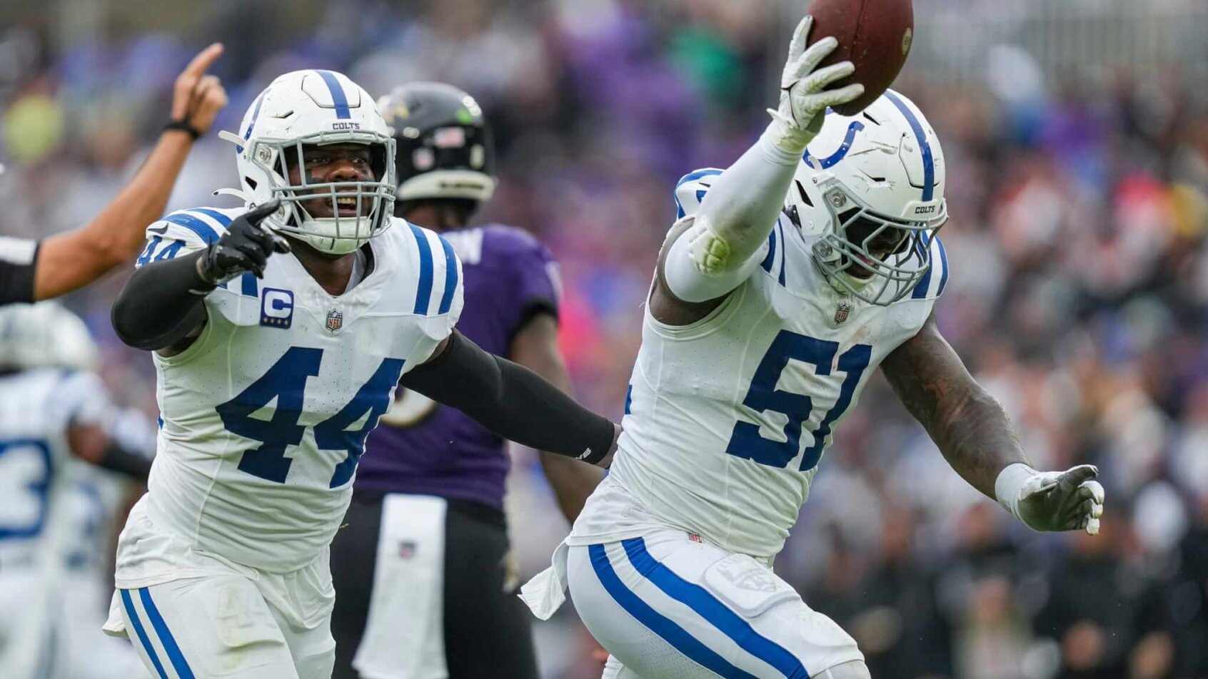 Indianapolis Colts NFL players celebrating