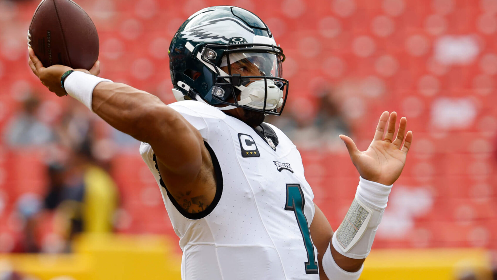Philadelphia Eagles star quarterback Jalen Hurts.