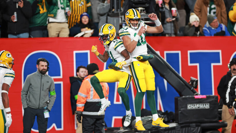 In the Packers vs Vikings player props for Week 17 SNF, Green Bay WR Jayden Reed is given a reception total of 4.5.