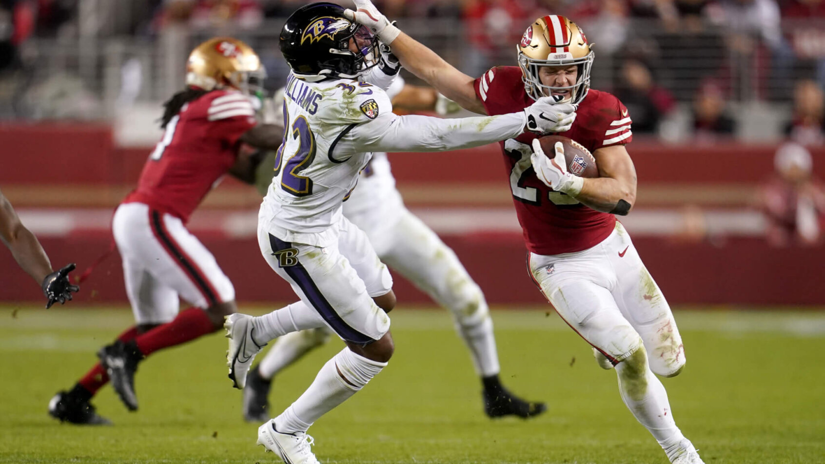 At odds of +285, a 49ers vs Ravens Super Bowl is seen as the most likely outcome.