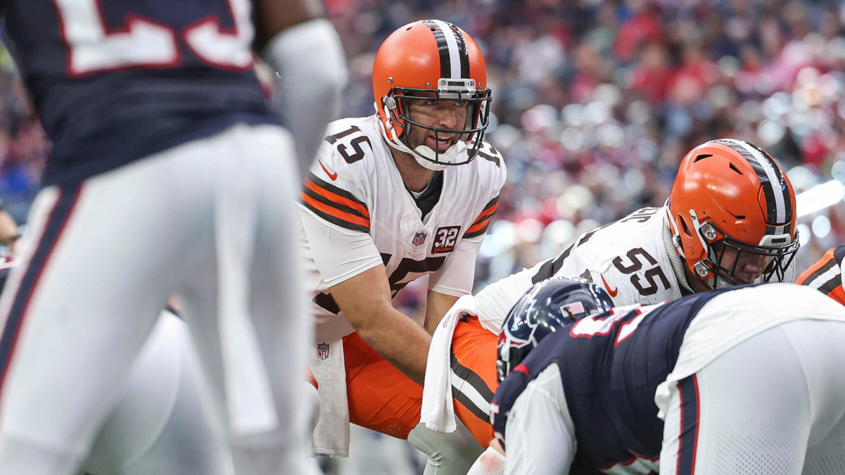 The Browns are 2.5-point road favorites at the Texans and Cleveland QB Joe Flacco is 5-0 SU on Wild Card Weekend.