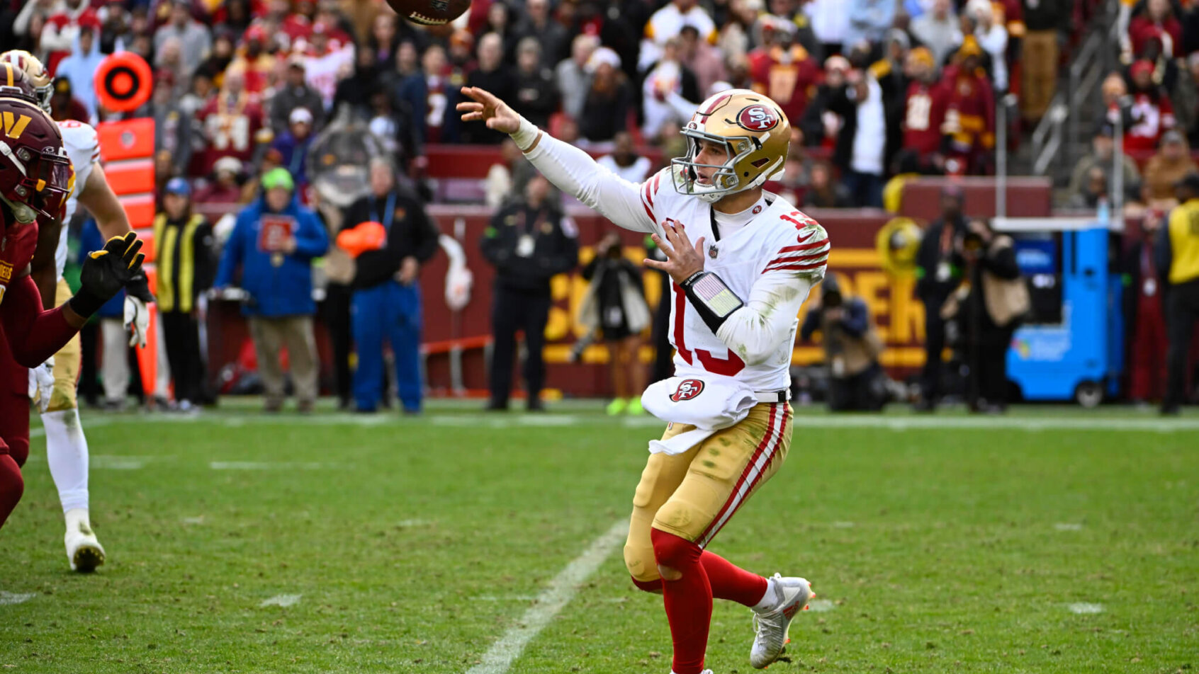 In the Lions vs 49ers player props, San Francisco QB Brock Purdy is set with a passing yardage total of 275.5.