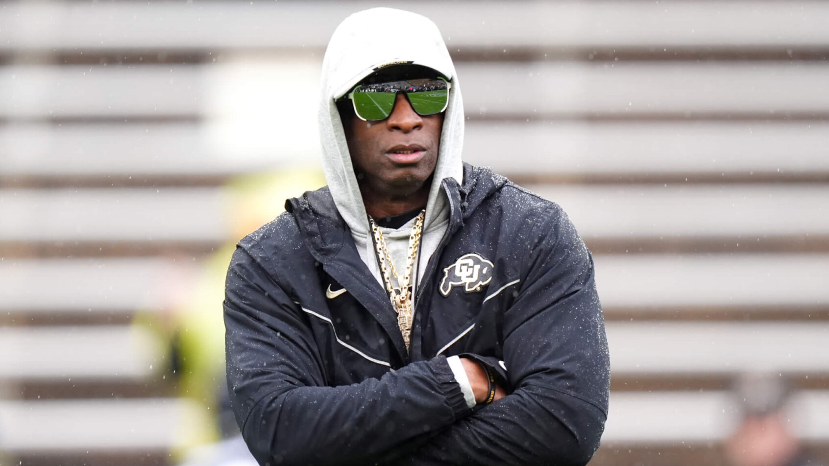 Colorado Buffaloes head coach Deion Sanders during a spring game event