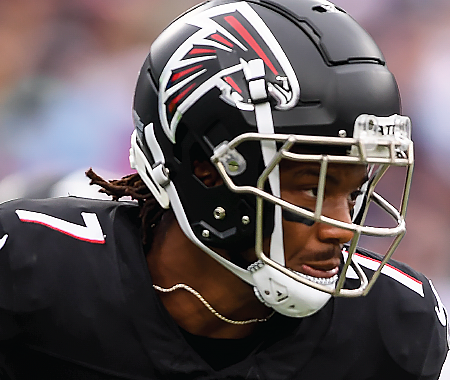 Bijan Robinson's helmet