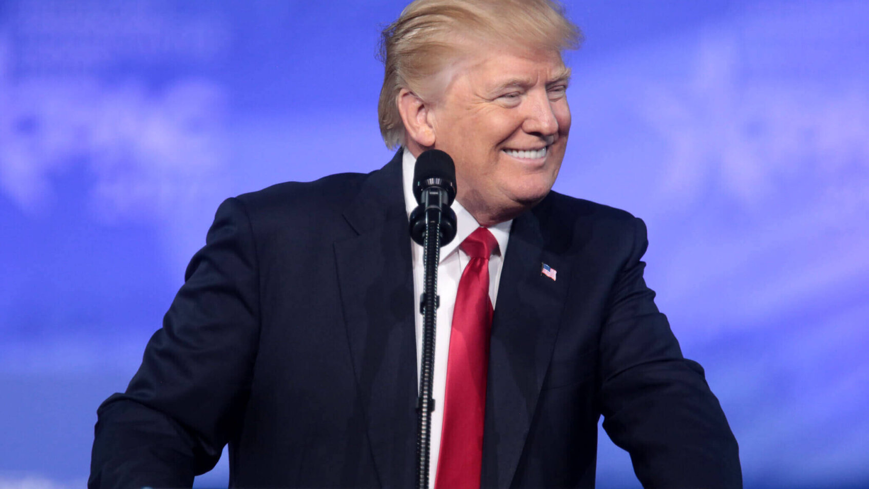 Donald Trump smiling