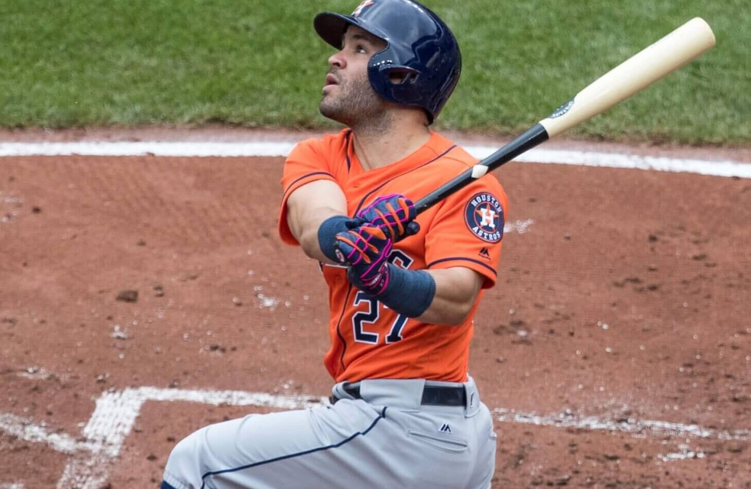 Jose Altuve at the plate