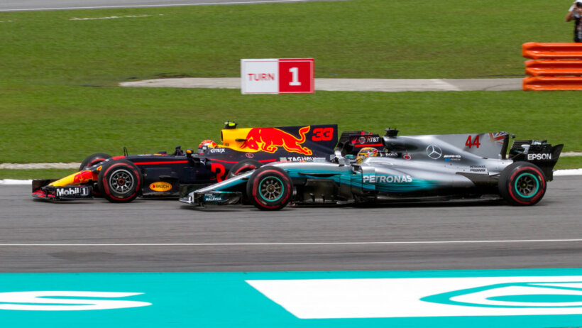 Lewis Hamilton driving