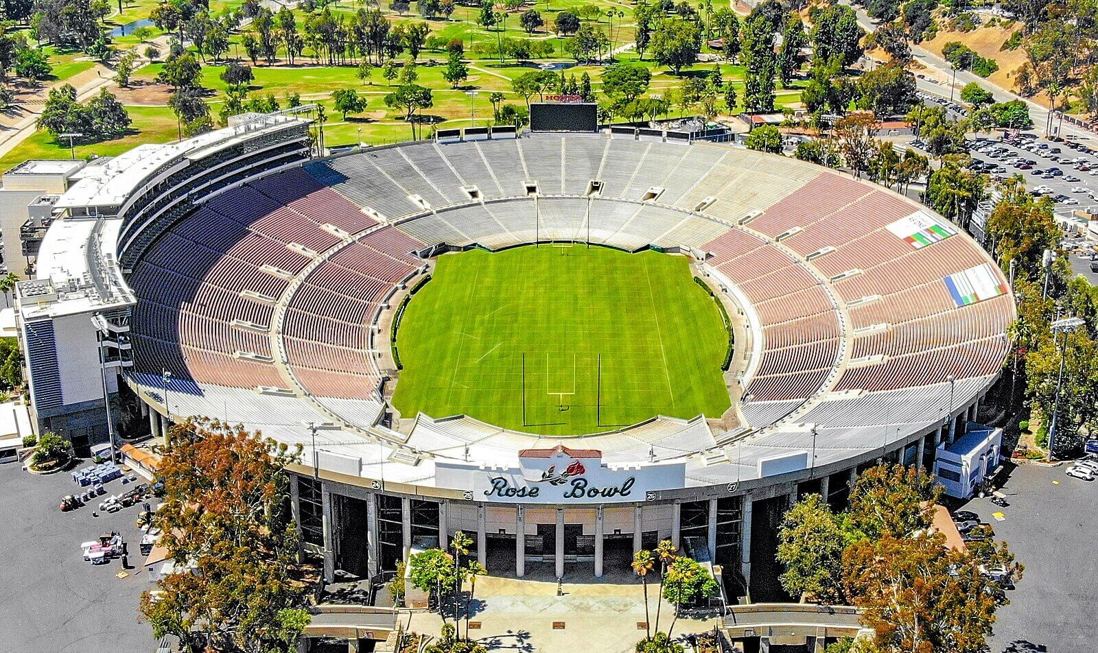 The Rose Bowl in Pasadena, California.