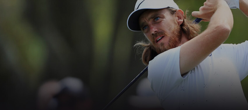 tommy fleetwood swinging a golf club