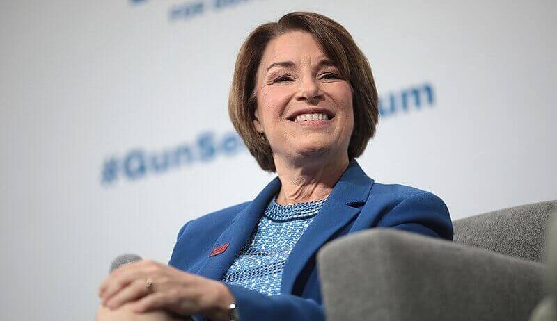 Amy Klobuchar seated