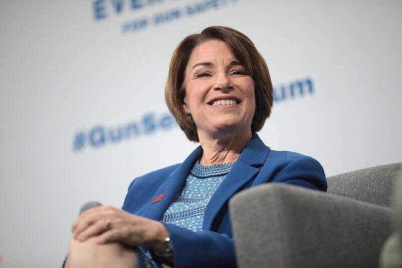 Amy Klobuchar seated
