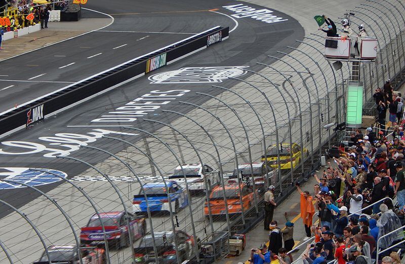 The drivers starting at Bristol Motor Speedway.