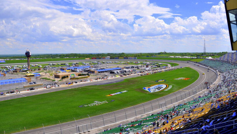 Landscape shot of Kansas Speedway.