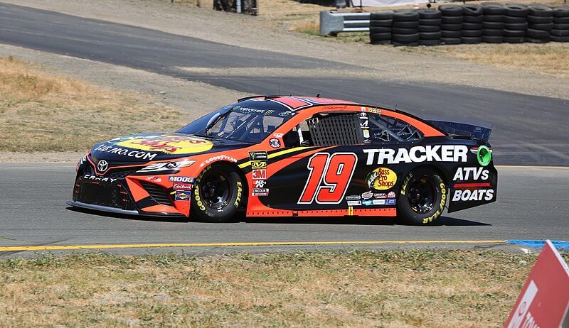 Martin Truex Jr. on a turn.