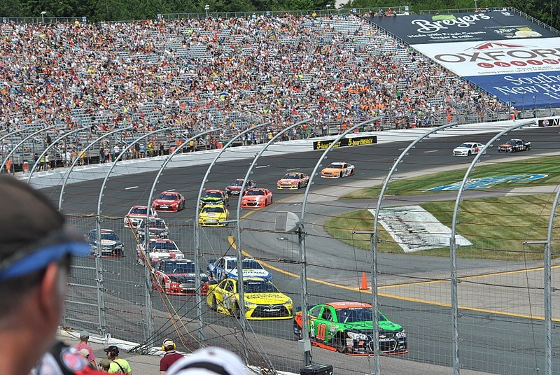 Drivers turning at NHMS