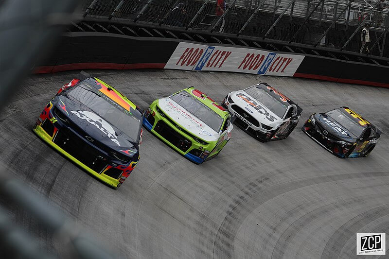 William Byron making the final turn.